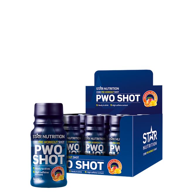 12 x Star Nutrition PWO Shot, 60 ml, Tropical 