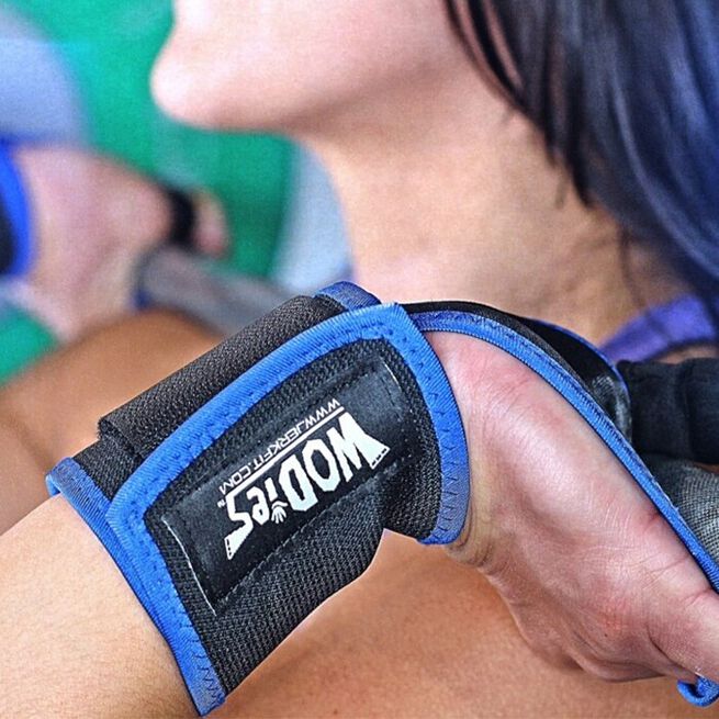 WODies Grep og Håndleddsstøtte Blå
