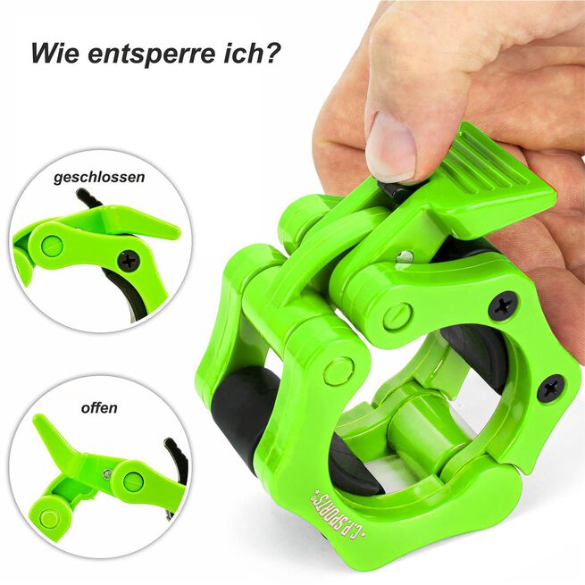 Jaw Lock låsklemmer 50 mm Grønn