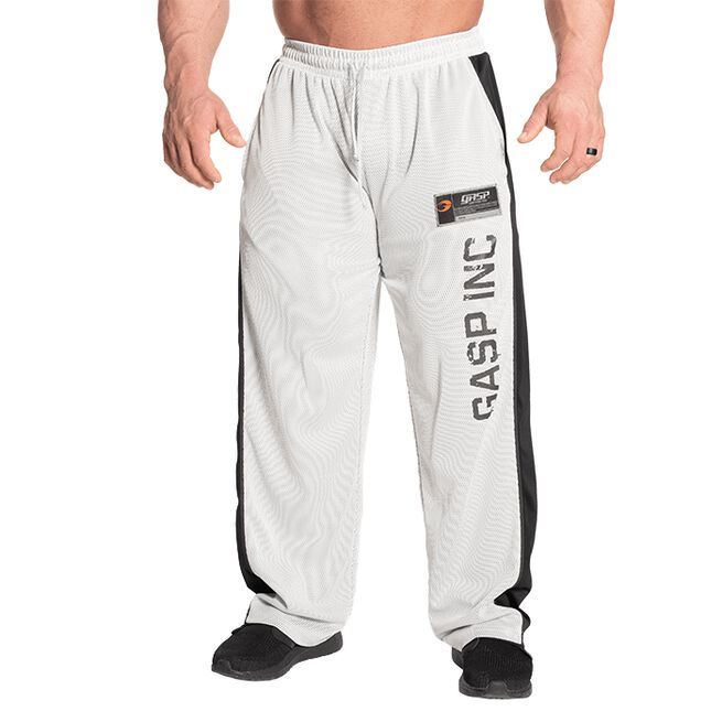 No 1 Mesh Pant, White/Grey