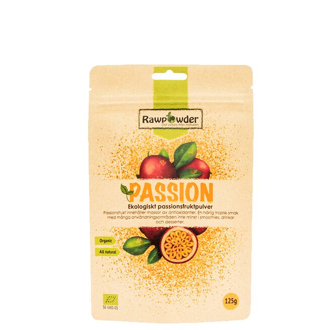 Økologisk Pasjonsfruktpulver 125 g