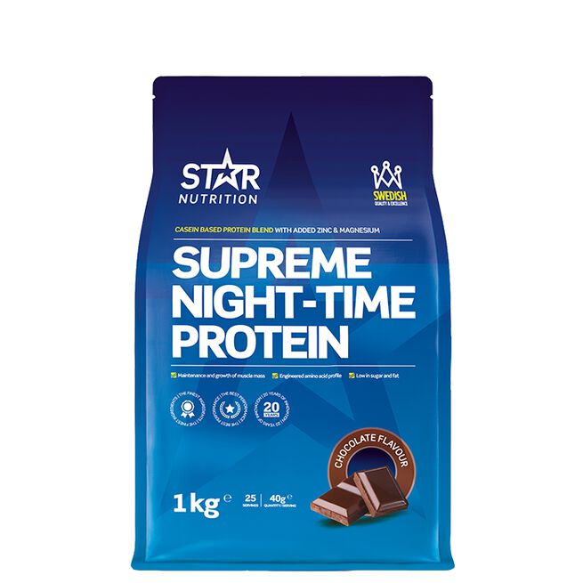 Supreme Night Time Blandeprotein 1 kg Chocolate