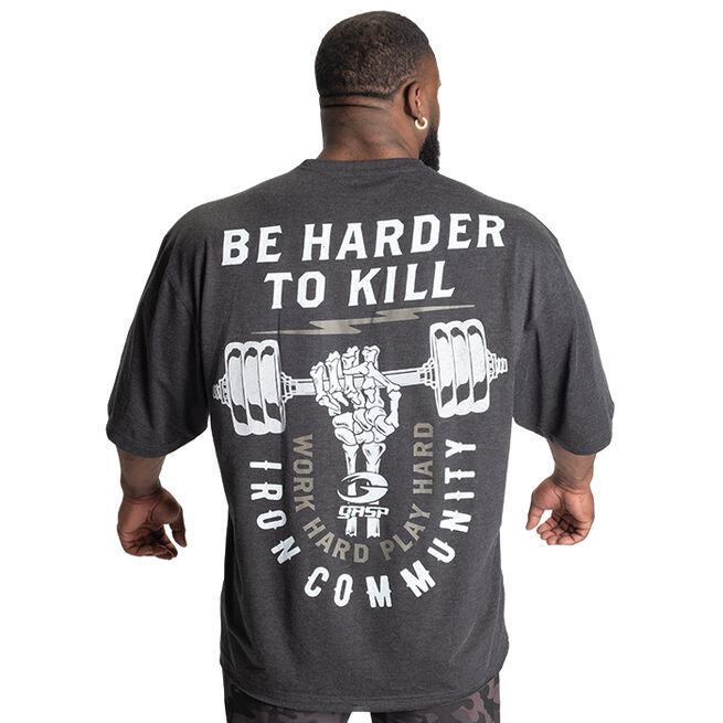Harder To Kill Iron Tee Dark Grey Melange