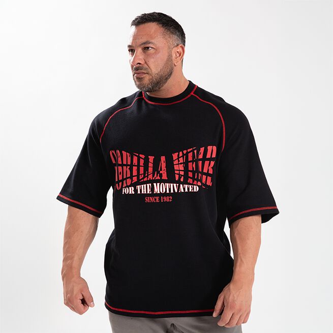 Finley Oversized T-skjorte Svart Rød