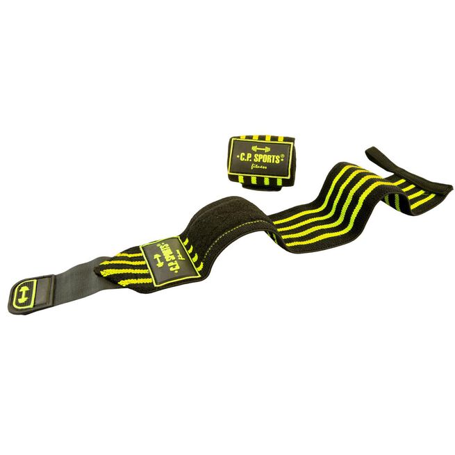 Strongman håndleddslindringer 50 cm Svart Gul