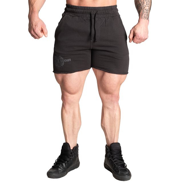 Old School Sweatshorts, Acid Washed Black
