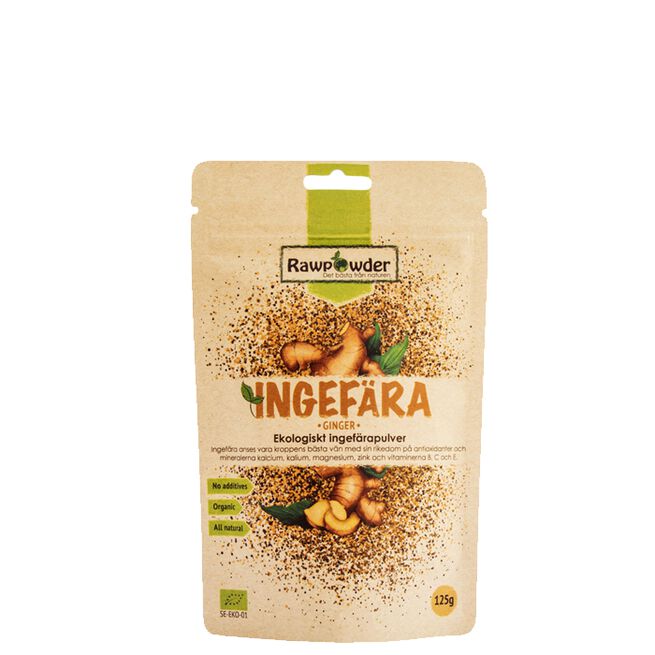 Økologisk Ingefærpulver 125 g