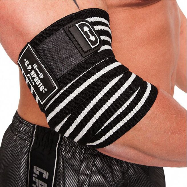 Elbow Wraps Pro, Black/White 