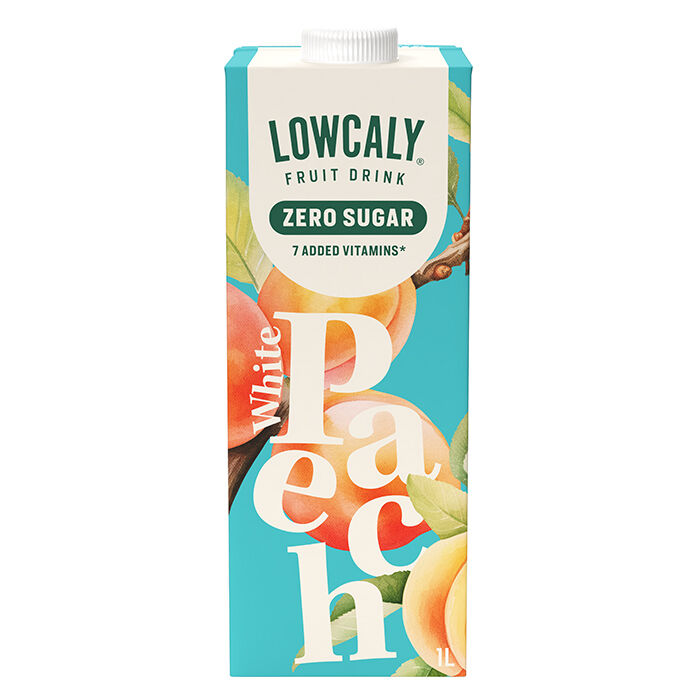 Lowcaly Fruktdrikk 1000 ml White Peach