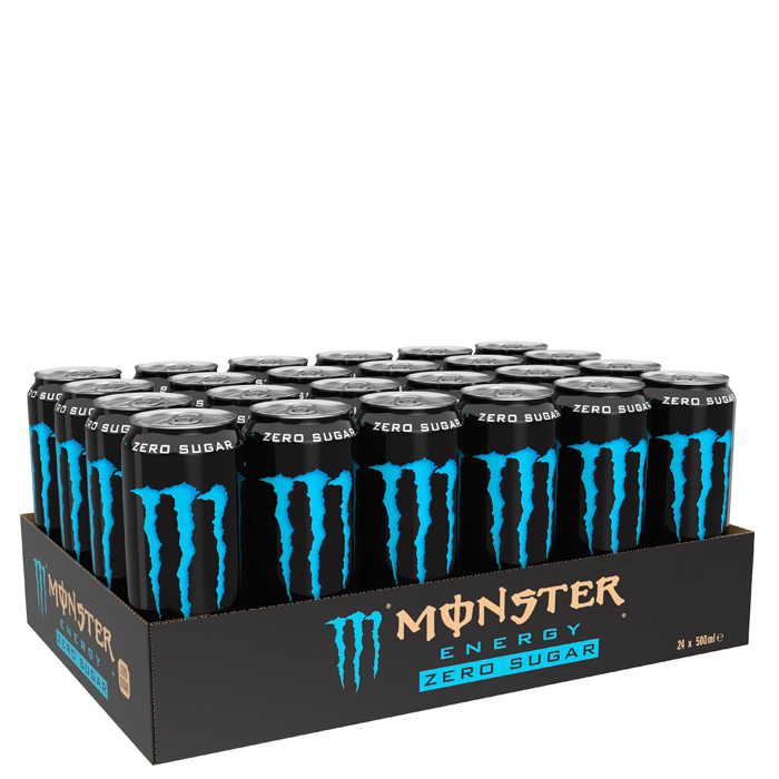 24 x Monster Energy 50 cl Absolutley Zero Absolutley Zero
