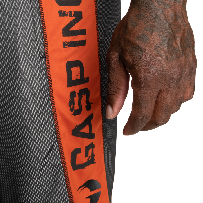 No1 Mesh Shorts Svart Oransje