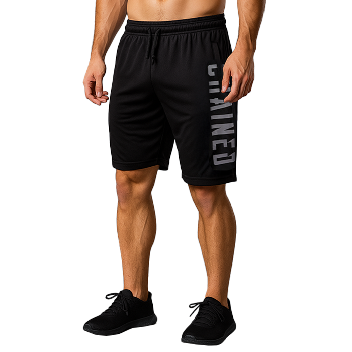 Chained Mesh Shorts Svart