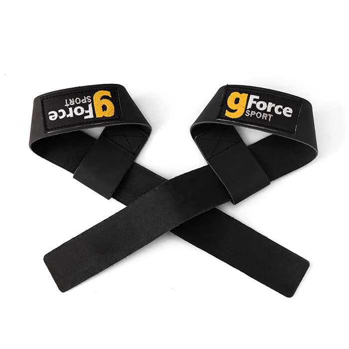 Lifting Straps L&aelig;r Svart