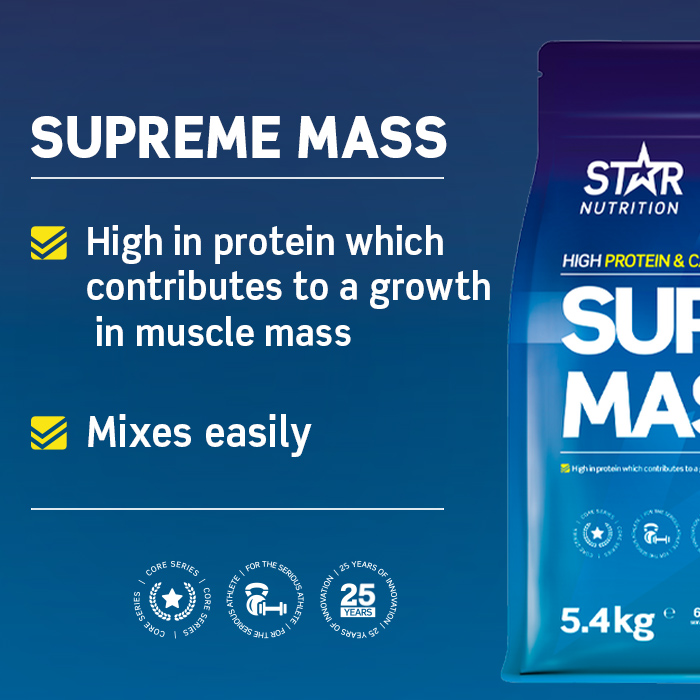 Supreme Mass Gainer 5400 g jordgubb