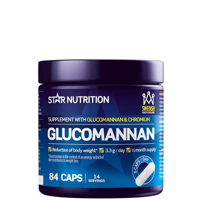 Glucomannan Fettforbrenner 84 kapsler