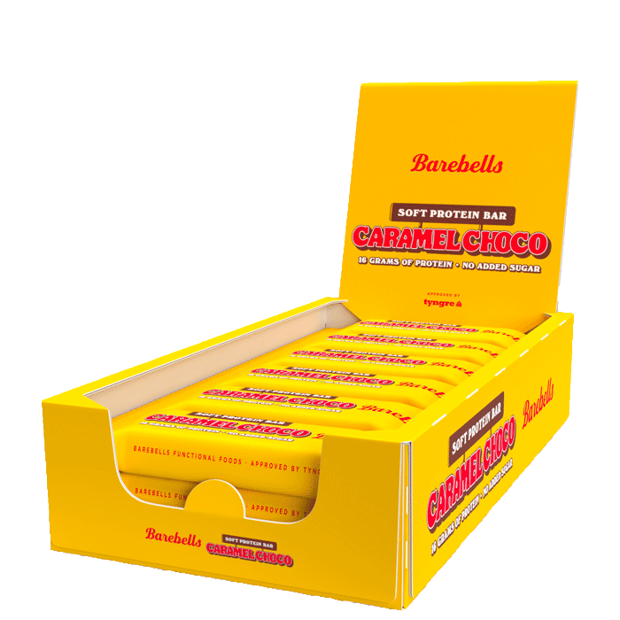 12 x Barebells Proteinbar 55 g Soft Caramel Choco