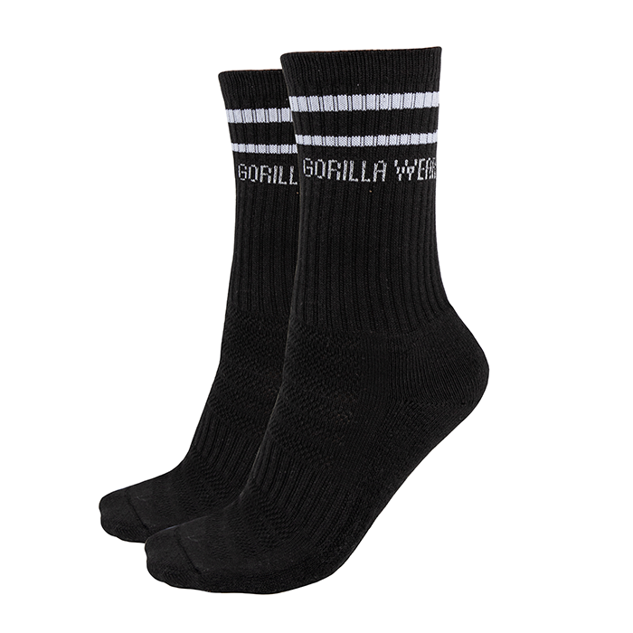 Crew Socks 2-Pack, Black