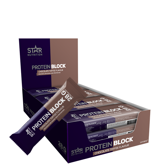 12 x Protein Block Bar 60 g chocolate_toffee