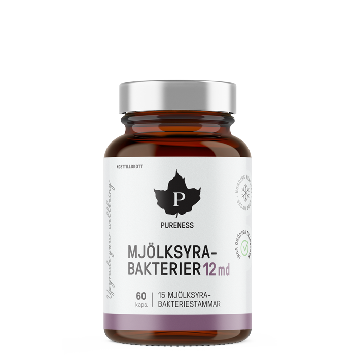 Melkesyrebakterier 12 md 60 kapsler