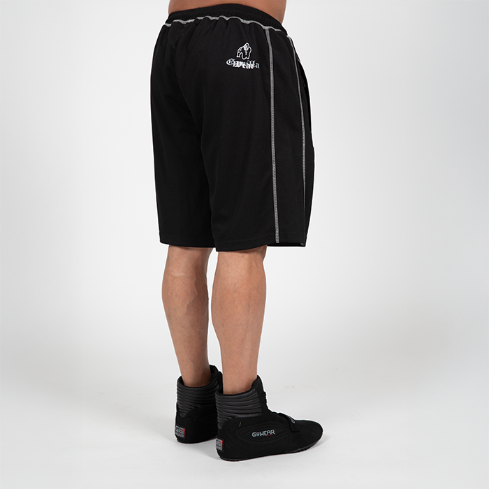 Marlow Mesh Shorts Svart Gr&aring;