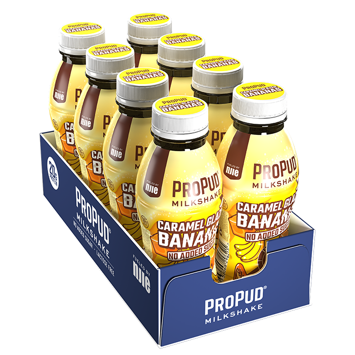 8 x ProPud Protein Milkshake 330 ml caramel_glazed_bananas