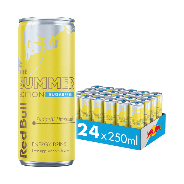 24 x Red Bull Energidryck 250 ml Sudachi Lime Summer Edition Sudachi Lime
