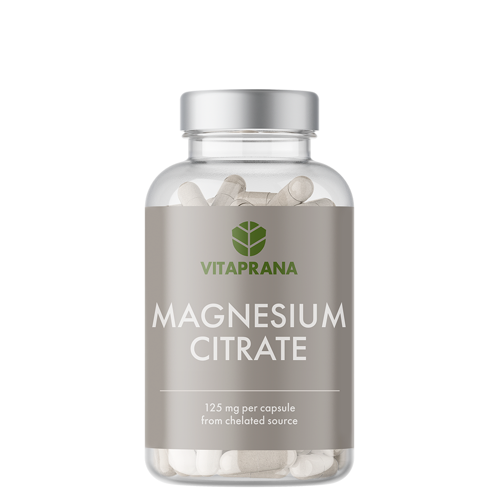 Magnesiumcitrat 125 mg 100 kapsler