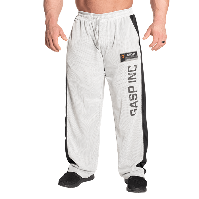 No 1 Mesh Pant, White/Grey
