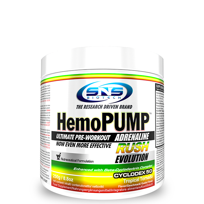 PWO Hemopump Adrenaline Rush 250 g tropical_tornado