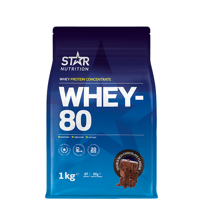 Whey-80 Myseprotein 1 kg double_rich_chocolate