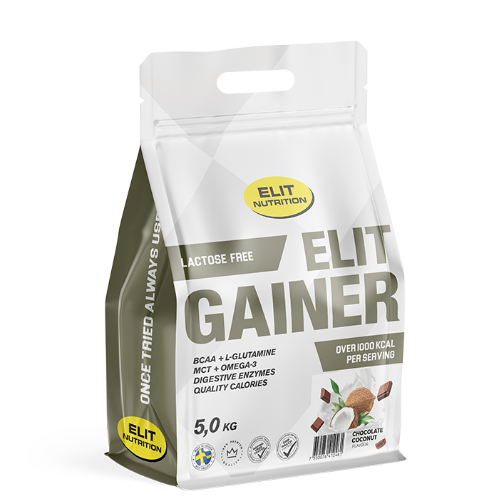 ELIT Gainer Laktosfri 5 kg strawberry_banana