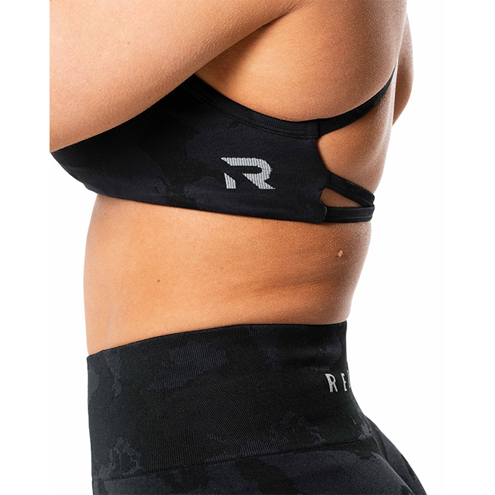 Prime Seamless Camo Sport-bh Svart