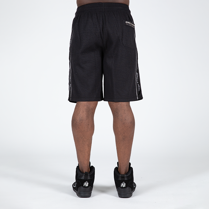 Buffalo Old School Workout Shorts, Black/Grey