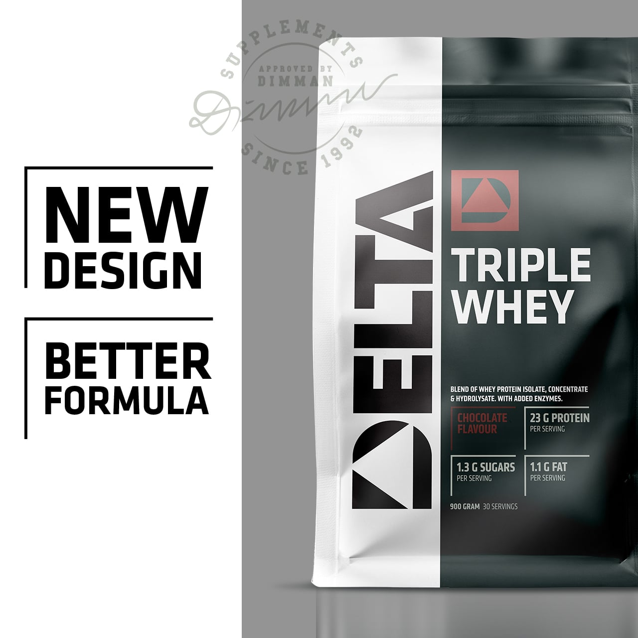 Triple Whey Myseprotein 900 g chocolate