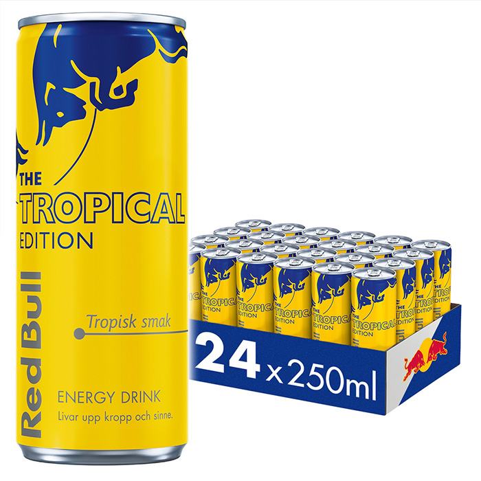Red Bull Energidrikk Tropical Edition 24 x 250 ml Original