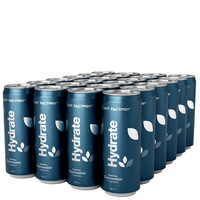 24 x Hydrate Kullsyreholdig Kokosvann Brett 330 ml original