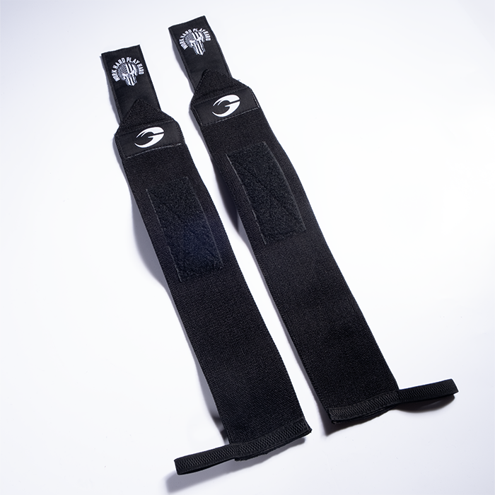 Hardcore Wrist Wraps 18 inch, Black/White
