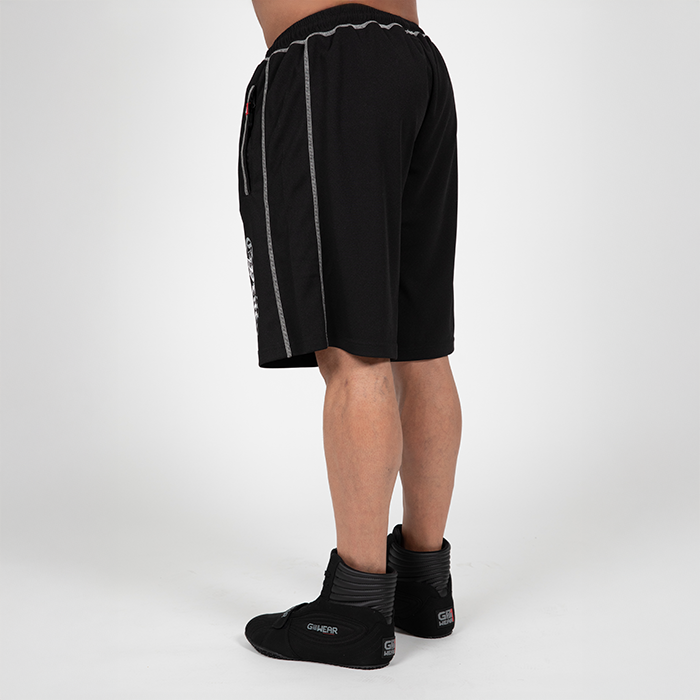 Marlow Mesh Shorts Svart Gr&aring;