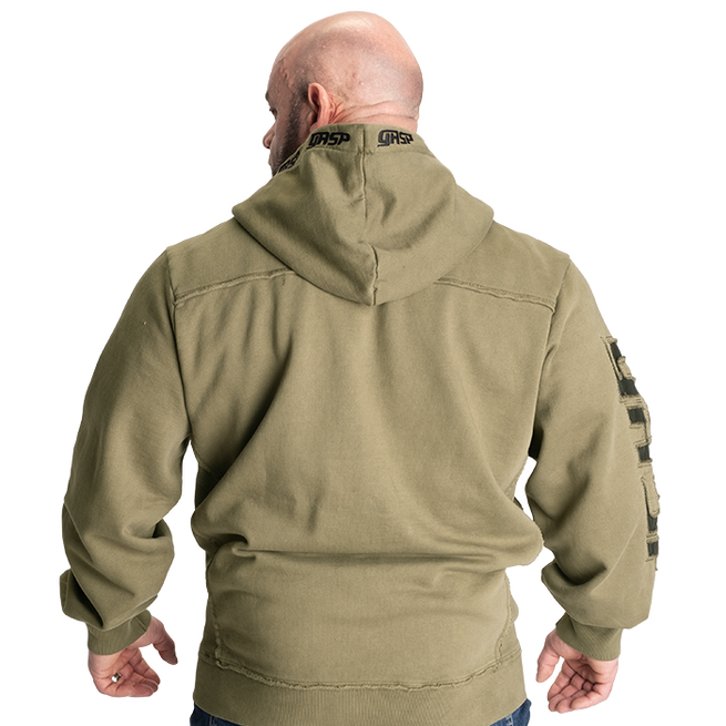 Pro Gym Hoodie Acid Wash Gr&oslash;nn