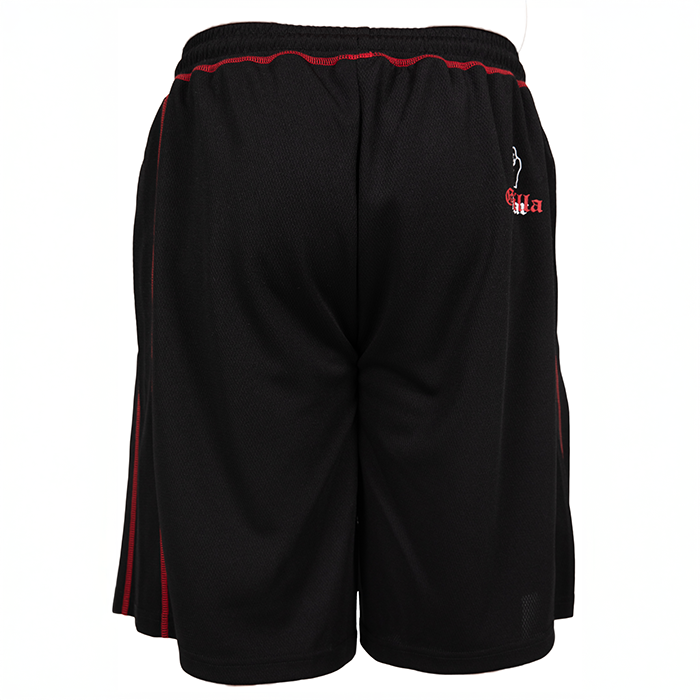 Marlow Mesh Shorts Svart R&oslash;d