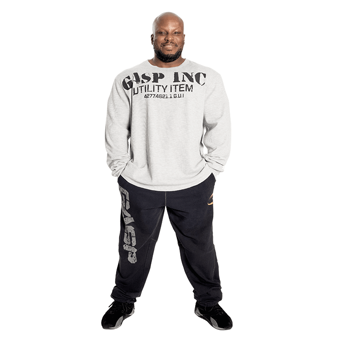 Thermal Gym Sweater, Grey Melange