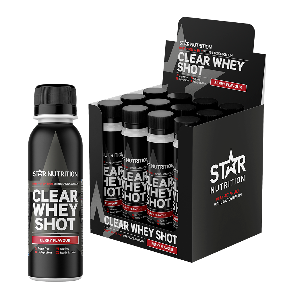 12 x Clear Whey Myseprotein Shot 100 ml berry