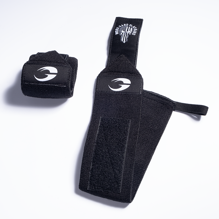 Hardcore Wrist Wraps 18 inch, Black/White