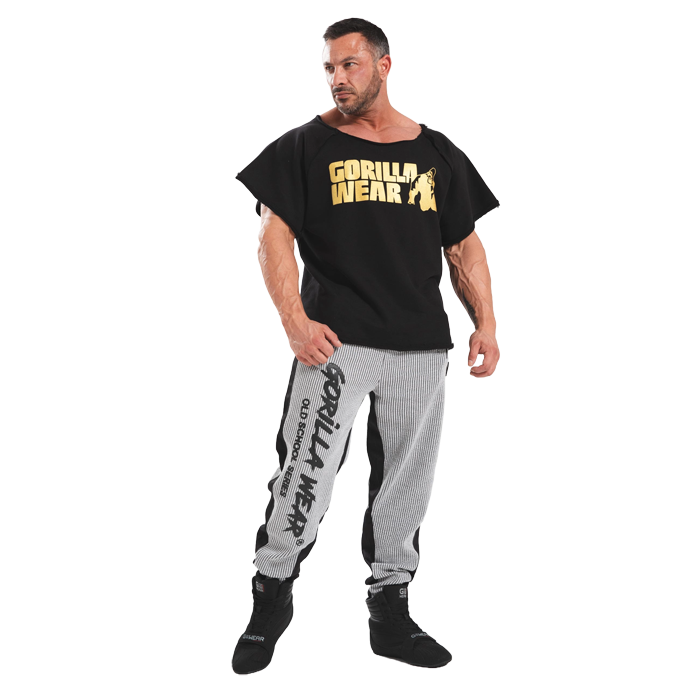 Classic Workout Top, Black/Gold