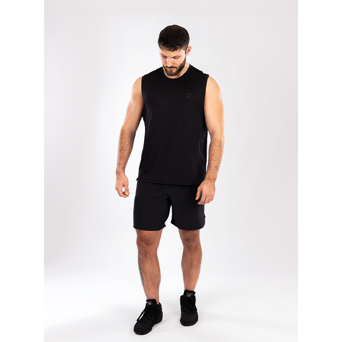 Mesh-topp Svart