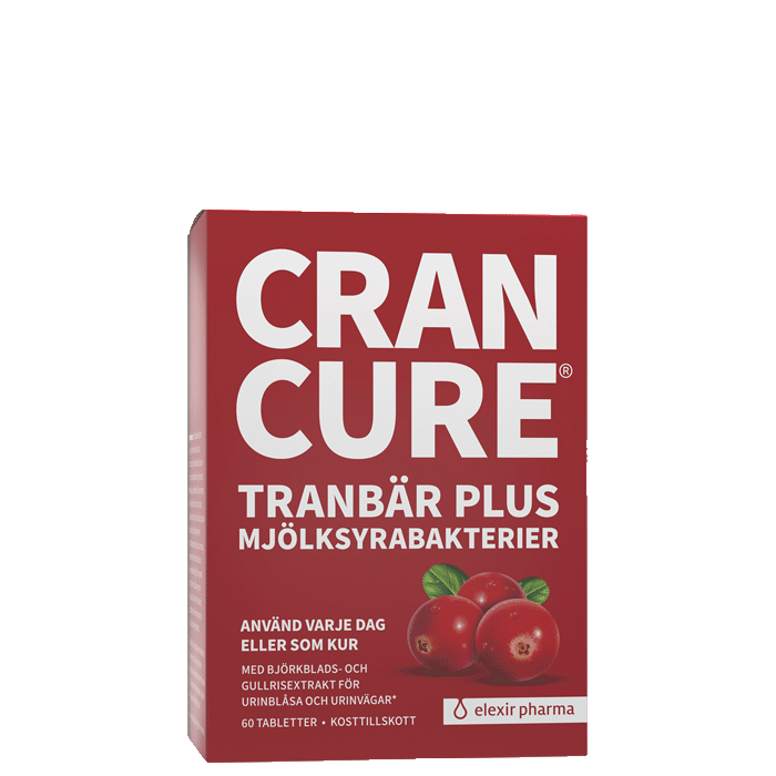 Cran Cure&reg; Traneb&aelig;r + Melkesyrebakterier 60 tabletter