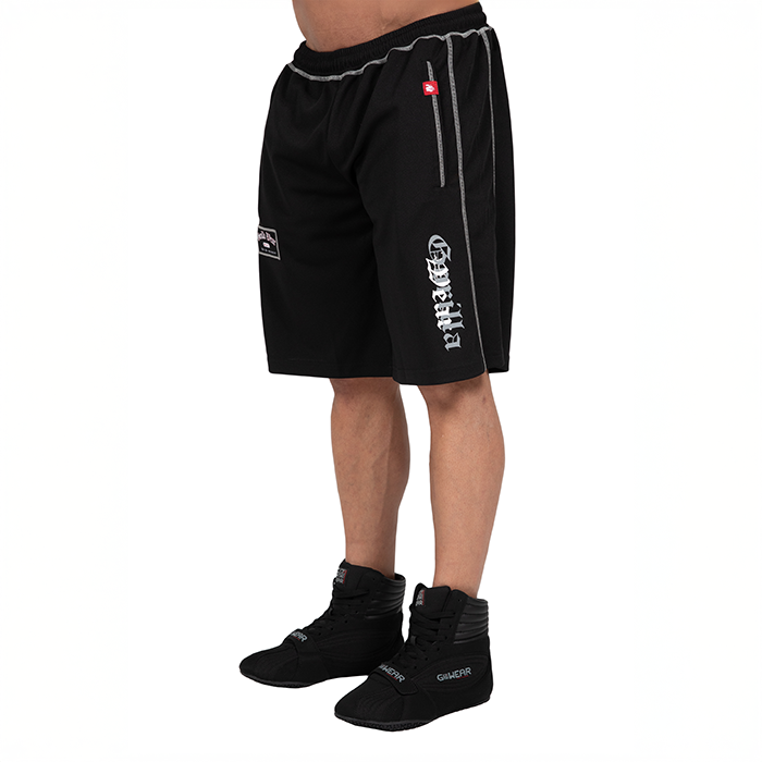 Marlow Mesh Shorts Svart Gr&aring;