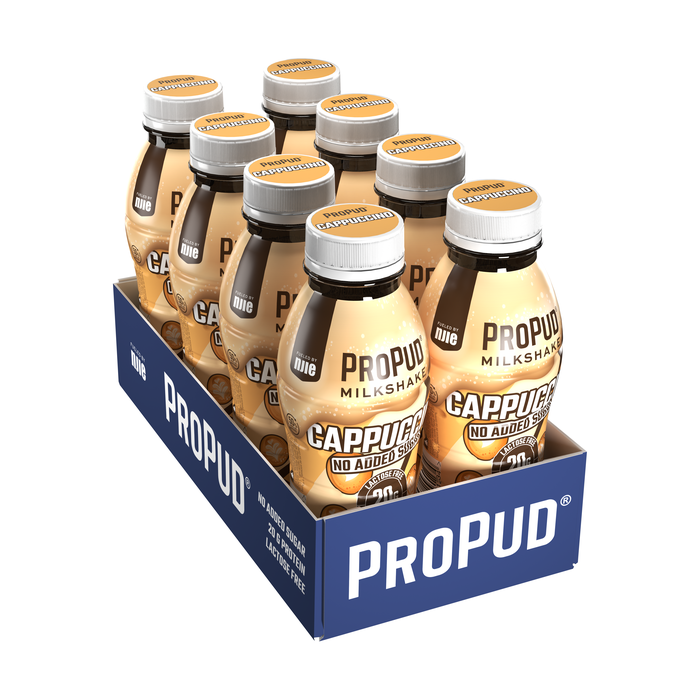 8 x ProPud Protein Milkshake, 330 ml Cappuccino