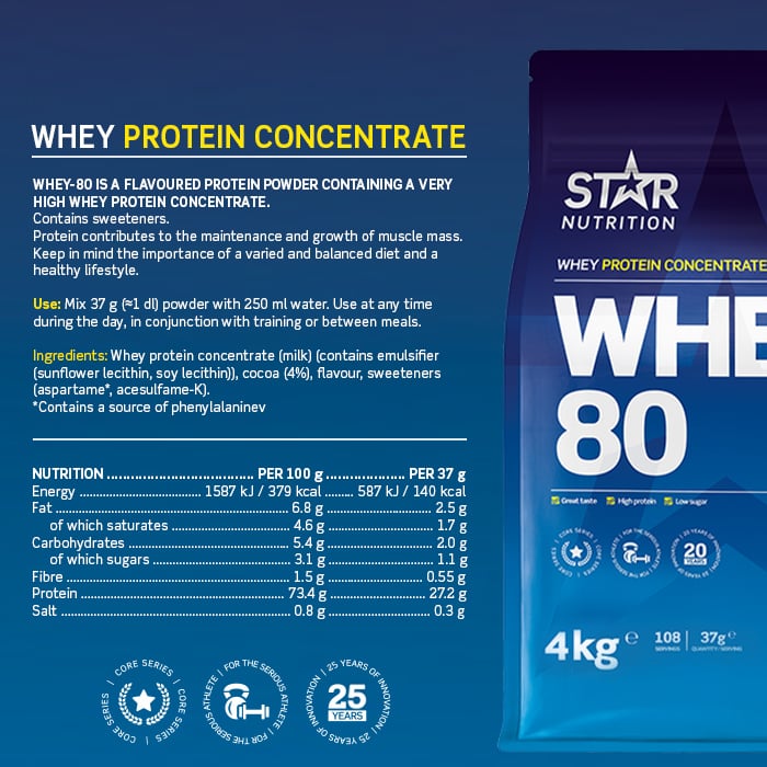 Whey-80 Myseprotein 4 kg double_rich_chocolate