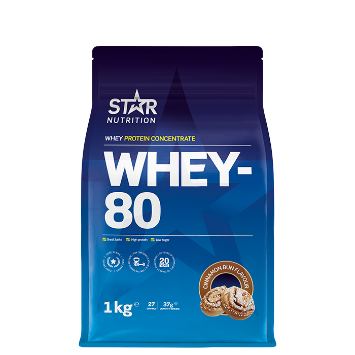 Whey-80 Myseprotein 1 kg Double Rich Chocolate